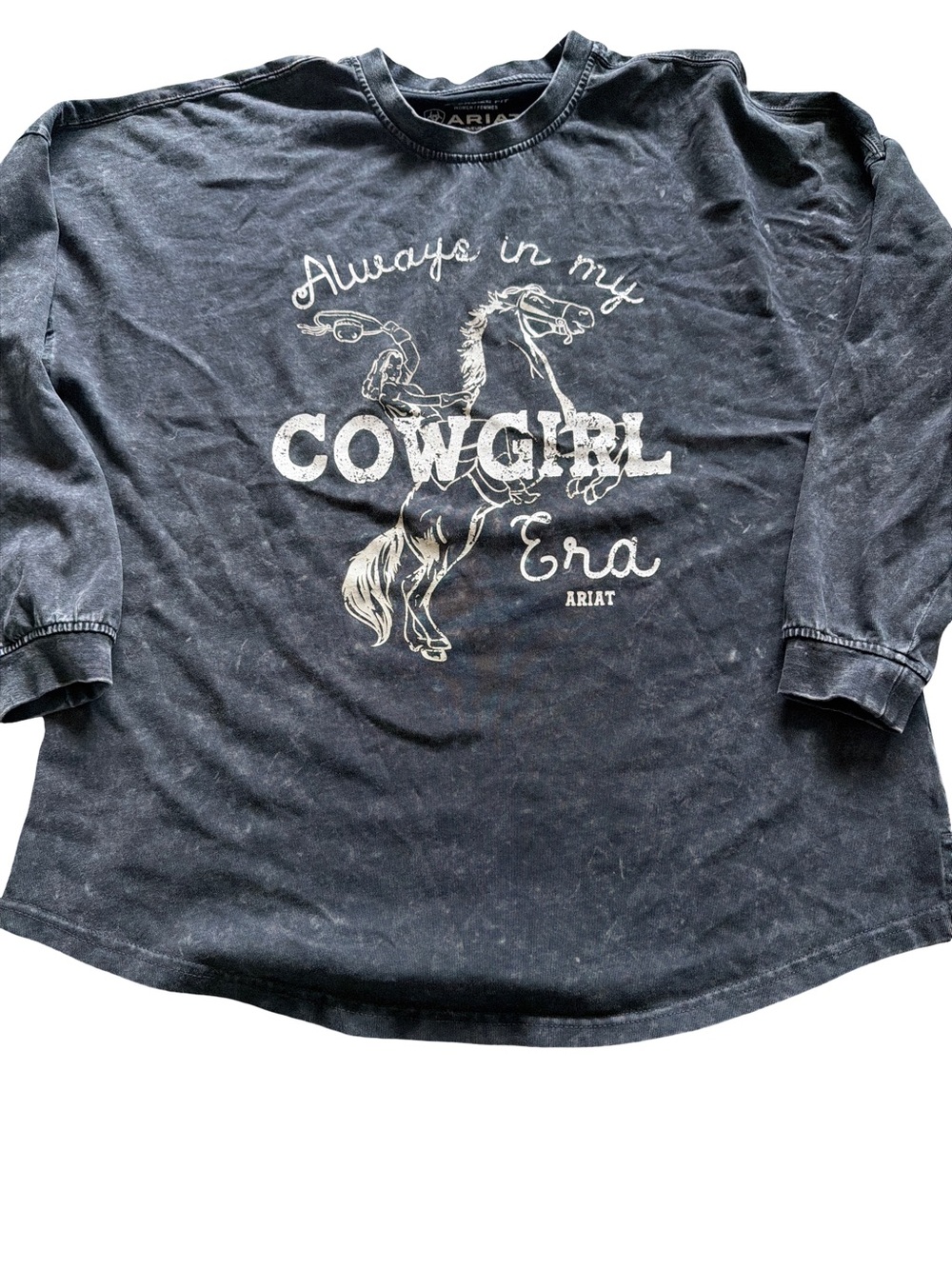 Ariat Black Long Sleeve Cowgirl Graphic Tee